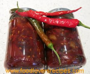 tomato chilli jam in the oven 2