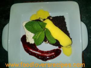 dubbelkoek sjokolade poeding