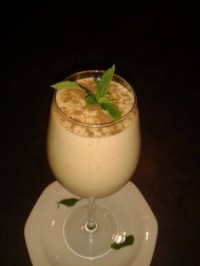 yskoue koffie -aarbei smoothie