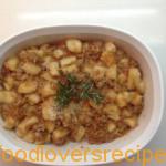 gnocchi with blolgnaise sauce