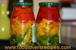 3 kleure pepers ingele