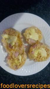 Bacon en feta muffins