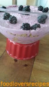 Unbaked Blackberry Cheesecake