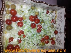 brocolli en blomkool slaai