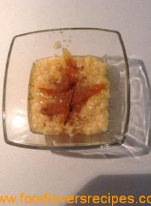 sago melkkos met lemoen