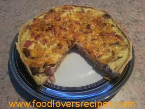 kaas, bacon & mushroom sout tert