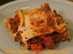Blue cheese lasagne with smoked paprika