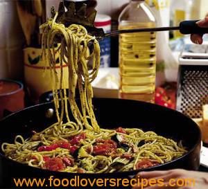 Home-from-work spaghetti