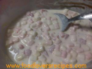 marshmallow en koejawel poeding