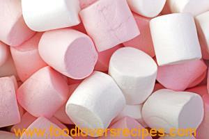 Pink and White Marshrmallow background.