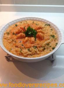 creamy prawn risotto