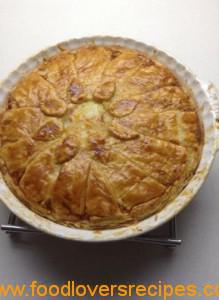 Ham Cheese and Onion Potato and Corn Pie