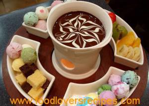 ice cream fondue