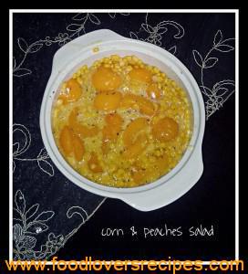 corn and peach salad