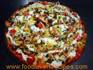 Greek Yiros pizza