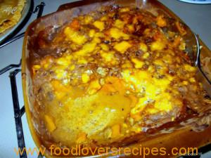 butternut gebak met sampioene